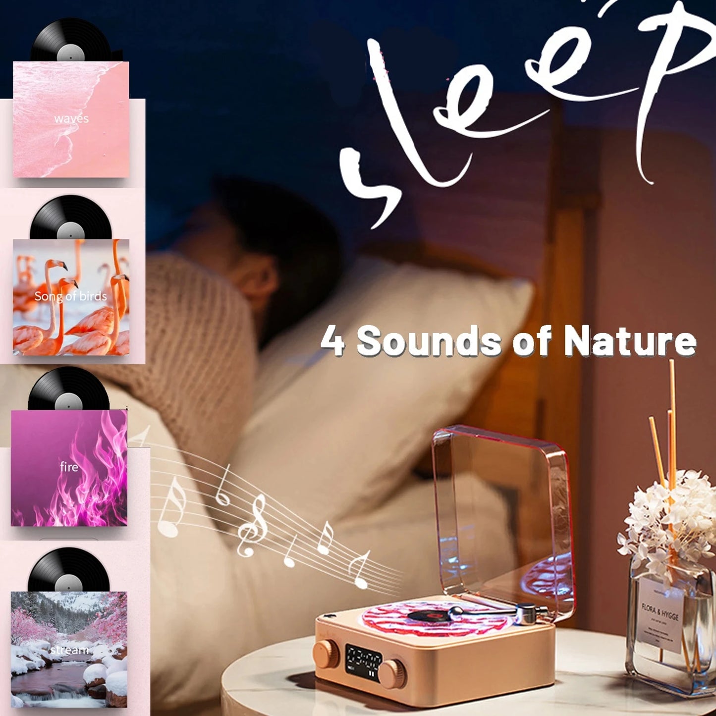 Mini Retro White Noise Bluetooth Speaker 